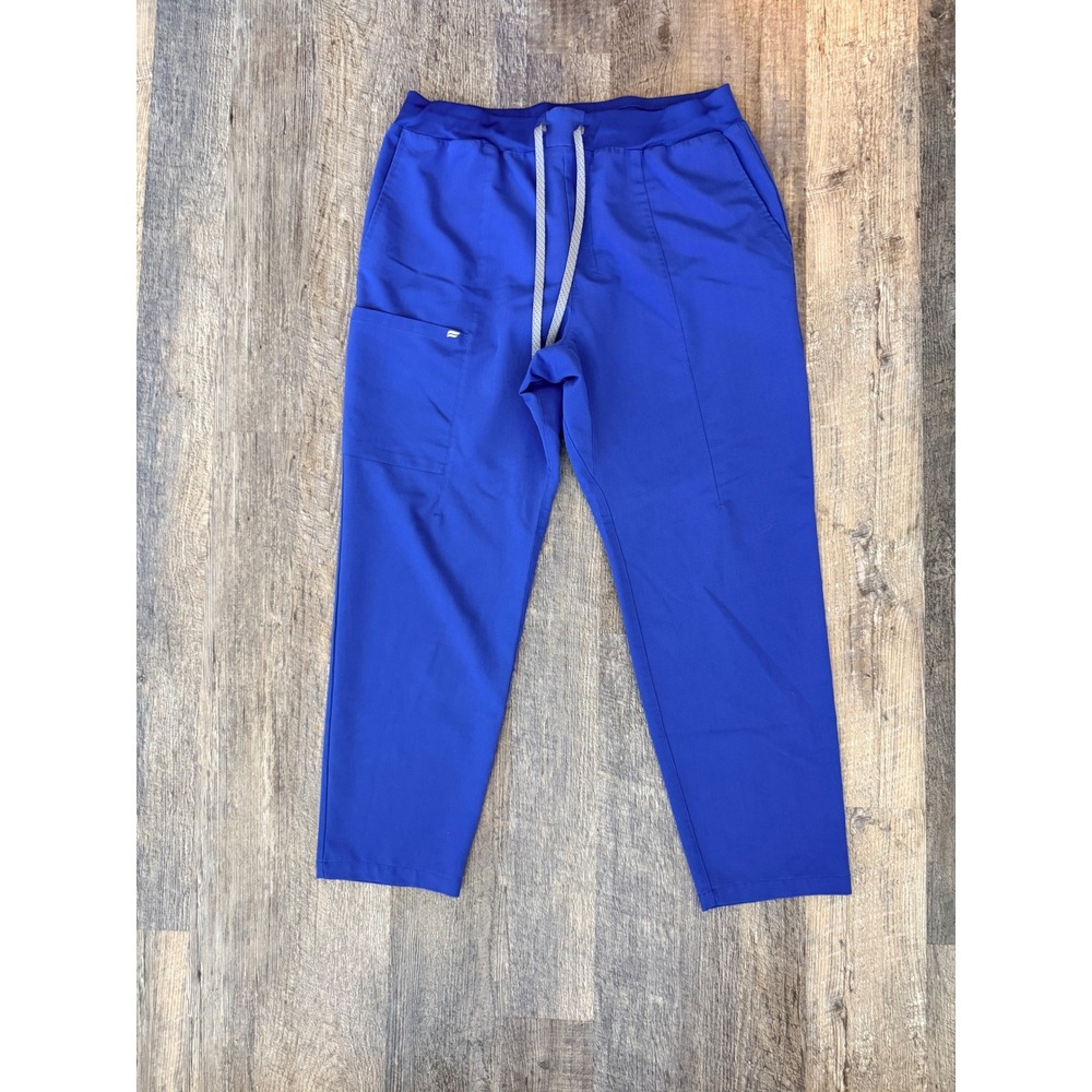 Fabletics Ion Scrub Pants XL/S Royal Blue Elastic Drawstring Waist PN2253819